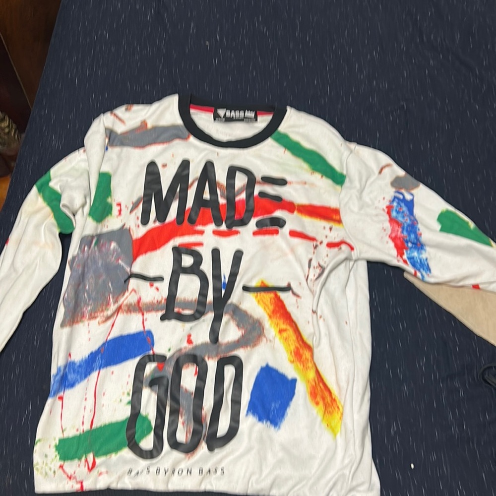 Made by god sweater by ron bass